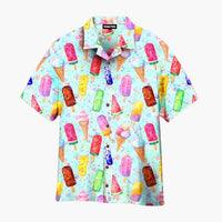 Aloha™ | Sommerhemd mit Eis-Druck – Grün