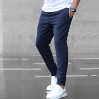 Aljure - Bequeme Slim-Fit-Hosen für Herren – Marine