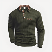 Morris - Stilvolles Langarm-Poloshirt – Grün