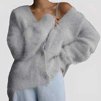 Lavena - Bequemer und wärmender Pullover – Hellgrau