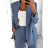 Alexes - Damenanzug mit Blazer und Hose – Blau