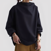 Twyla - Weit geschnittener Pullover – Schwarz