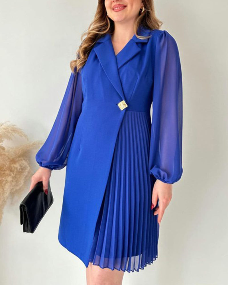 Prisca - Festliches Kleid mit Goldakzent