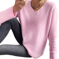 Dorris - Bequemer und kuscheliger Pullover – Rosa