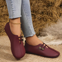 Bathilde - Komfortable Damenschuhe – Rot