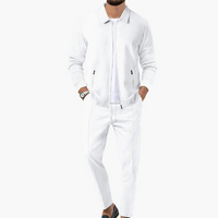 Luis | Stylischer Tech-Suit – Weiß