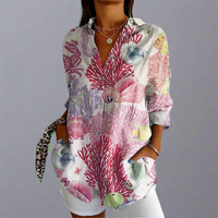 Delia™ – Zeitlose Vintage-Bluse mit liebevollen Handdetails – HY2559-MU