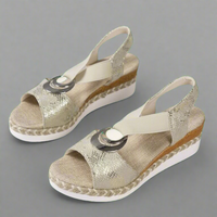 Klarisse | Premium Orthopädische Mondsichel-Sandalen für perfekten Komfort – Gold