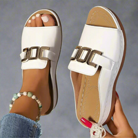 Rolhilda | Elegante Orthopädische Sandalen für Damen – Weiß