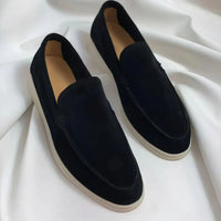 Elegante Loafers aus Wildleder – Schwarz