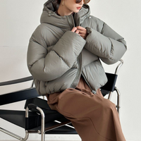 Stilvolle Steppjacke Mit Kapuze – Grün