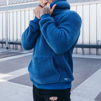 Björn - Fleece hoodie – Blau