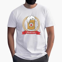 Oktoberfest 2025 Motiv T-Shirt für Herren – Weiß