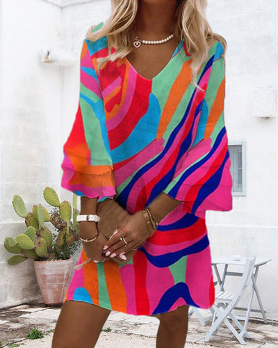 Morisa - Kleid mit Glockenärmeln