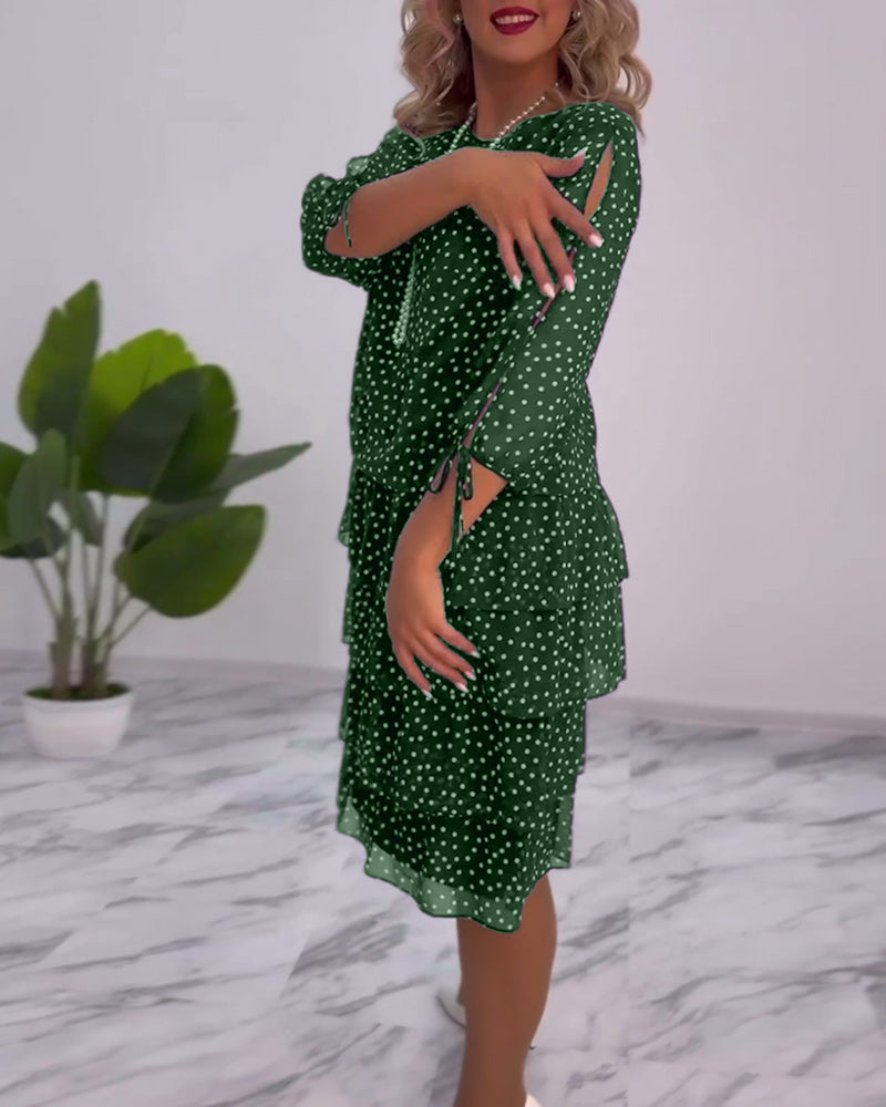 Rebekka - Schichtkleid mit Polka Dots