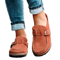 Odelia | Mokassin-Sandalen aus Wildleder – Orange