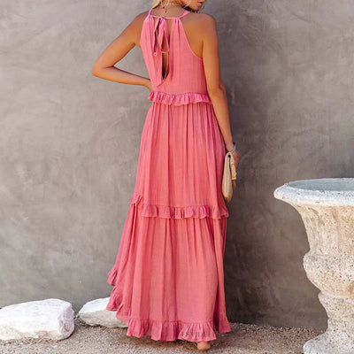 Suzy - Sommer Elegantes Rüschenkleid