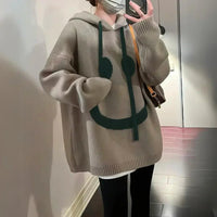 GERTRUD - ÜBERGROSSER KAPUZENPULLOVER – Khaki