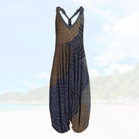 Vivi | Sommerlicher Jumpsuit für Frauen mit lockerer Passform – Grauer Honig