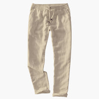 Herren Sommerhose mit elastischem Bund und Kordelzug – Khaki