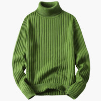 Matthias | Luxus Rollkragenpullover – Grün