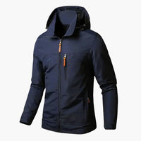 Paul | Verstellbare Kapuze und wasserdichte Jacke – Blau