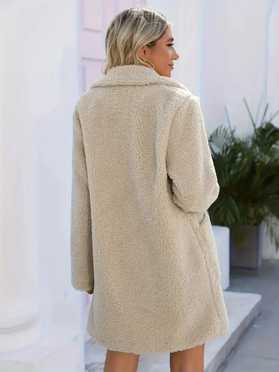 Reiz | Zweireihiger Mantel mit Reverskragen, elegante, langärmelige, warme Oberbekleidung