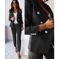 Damen Zweiteiliges Set | Formelle – Schwarz