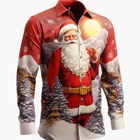 Leonhard | Bequeme Weihnachtsshirt – Rot und Weiß
