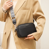 Schultertasche für Damen - Sommerliche elegante verstellbare Handtasche – Schwarz