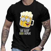 Biermotiv T-Shirt für Herren - Oktoberfest 2025 – Schwarz