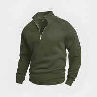 Wiley - Komfortables Herren-Sweatshirt mit Zipper – Grün