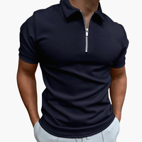 Simon | Herren-Poloshirt mit Reißverschluss – Marine