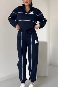 Mandy - Lässiges Zweiteiler-Set – Dunkelblau