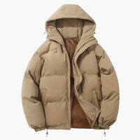 Lara | Gefütterte Winterjacke mit Kapuze – Khaki