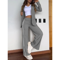 Evelyn | Blazer und Hosenanzug Set – Grau