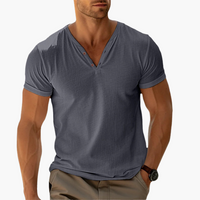 Niklas | Stilvolles Polo-T-Shirt – Grau