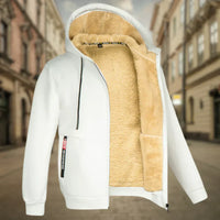 Remy™ - Herren Fleece Hoodie – Weiß