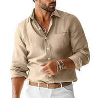 Emile - Einfaches, zeitloses Hemd – Beige