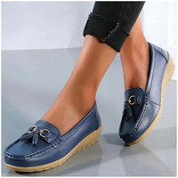 Damen Quaste Slip Auf Halbschuhe | Lässig – Dunkelblau