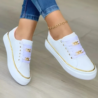 Pauline | Damen Plattform Sneaker Schnürung Trend Modern Urban Komfort – Weiß