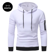 ASTHON  – Herbst-KapuzenHoodie für Männer – Weiß