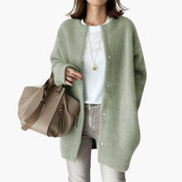 Wollmantel mit Gürtel für Damen – Grün