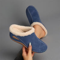 Nora | Damen Slip-On Sandalen weich und edel – Blau