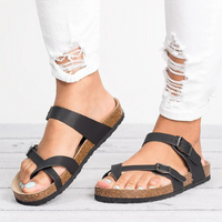 Heidi-Mode | Orthopädische Sandalen für Frauen Verstellbar – Schwarz