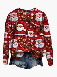 Bella | Weihnachtsmann-Pullover – Rot