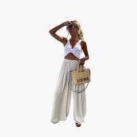 Lara | Bequeme Hose – Weiß