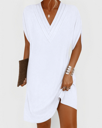 Sense | Elegantes Kleid mit schmeichelnder Passform – Blanc