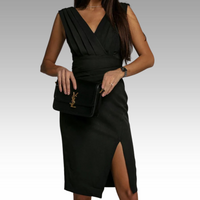 Anna | Elegantes Figurbetontes Kleid – Schwarz