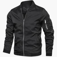 Bomberjacke für Herren - Modern, Leicht & Komfortabel – Schwarz